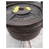 3 -35 LB BARBELL WEIGHTS