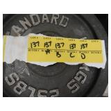 2 -25 LB BARBELL WEIGHTS