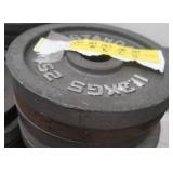 2 -25 LB BARBELL WEIGHTS