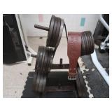 WEIGHT RACK W/WEIGHTS