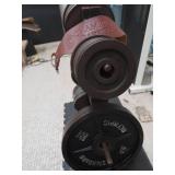 WEIGHT RACK W/WEIGHTS