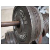 WEIGHT RACK W/WEIGHTS