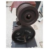 WEIGHT RACK W/WEIGHTS