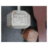 LARGE ASSORTED LOT OF DUMB BELLS.!!