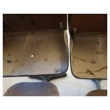 2 VINTAGE STUDENT DESKS