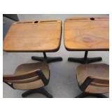 2 MATCHING STUDENT DESKS