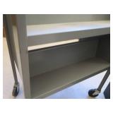 1 SMALL ROLLING CART AND FILE CABINET