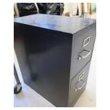 1 SMALL ROLLING CART AND FILE CABINET