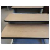 2 ROLLING COMPUTER DESKS