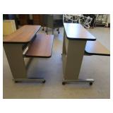 ROLLING STUDENT COMPUTER DESKS