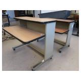 ROLLING STUDENT COMPUTER DESKS