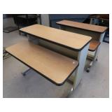 ROLLING STUDENT COMPUTER DESKS