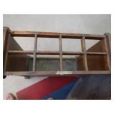 VINTAGE/ANTIQUE WOODEN UMBRELLA RACK? AND CARD TABLE