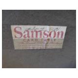 VINTAGE/ANTIQUE WOODEN UMBRELLA RACK? AND CARD TABLE