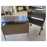 COMPUTER TABLE AND LIBRARY CART
