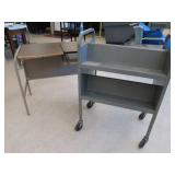 COMPUTER TABLE AND LIBRARY CART