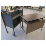 COMPUTER TABLE AND LIBRARY CART