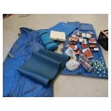 BLUE MAT COVERS, GAMES, ASSORTED MATS