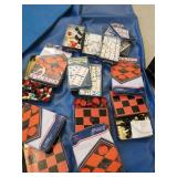 BLUE MAT COVERS, GAMES, ASSORTED MATS