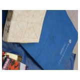 BLUE MAT COVERS, GAMES, ASSORTED MATS