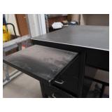 BLACK METAL TEACHERS DESK