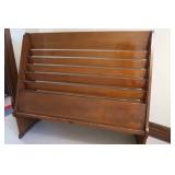 ANTIQUE? LARGE WOODEN MAGAZINE RACK