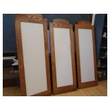 3 STANDING SOLID WOOD DIVIDERS