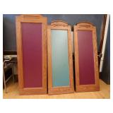 3 STANDING SOLID WOOD DIVIDERS
