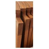 3 SMALL SOLID WOOD STANDING DIVIDERS