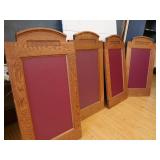 4 SMALL SOLID WOOD STANDING DIVIDERS