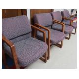 4 CUSHIONED CHAIRS