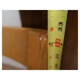 6 WOODEN STUDENT CHAIRS AND WOODEN TABLE