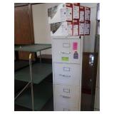 METAL FILE CABINET AND PRINTER INK CARTRIDGES