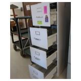 METAL FILE CABINET AND PRINTER INK CARTRIDGES