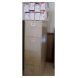 METAL FILE CABINET AND PRINTER INK CARTRIDGES