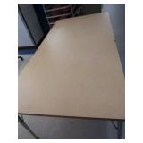 LARGE WOOD TOP TABLE