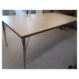 LARGE WOOD TOP TABLE