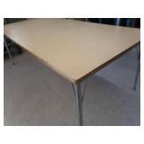 LARGE WOOD TOP TABLE