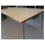 LARGE WOOD TOP TABLE