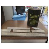 GRANITE PIECES WITH VINTAGE METAL CAN