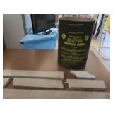 GRANITE PIECES WITH VINTAGE METAL CAN