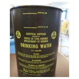 GRANITE PIECES WITH VINTAGE METAL CAN