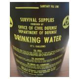 GRANITE PIECES WITH VINTAGE METAL CAN