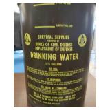 GRANITE PIECES WITH VINTAGE METAL CAN