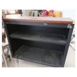 SMALL DESK, SMALL SHELF AND RETRO OFFICE CHAIR