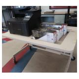 ROLLING TABLE WITH PRINTER