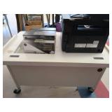 ROLLING TABLE WITH PRINTER