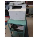 ROLLING CART WITH PRINTER AND TONER