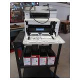 ROLLING CART WITH PRINTER AND CARTRIDGES