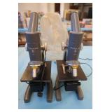 2 BAUSCH AND LOMB MICROSCOPES